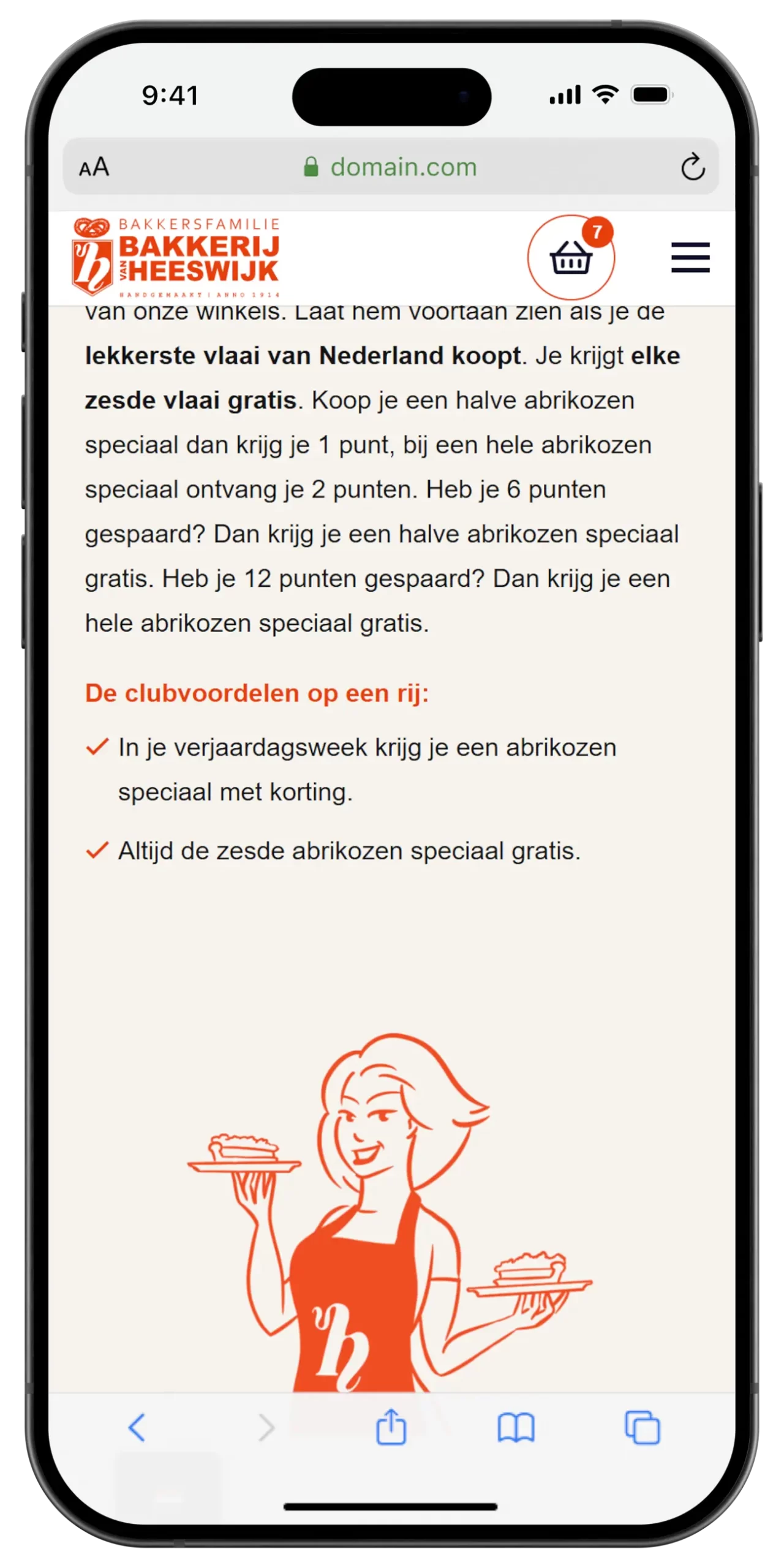 Bakkerij van Heeswijk kortingsacties en clubvoordelen aanbod.
