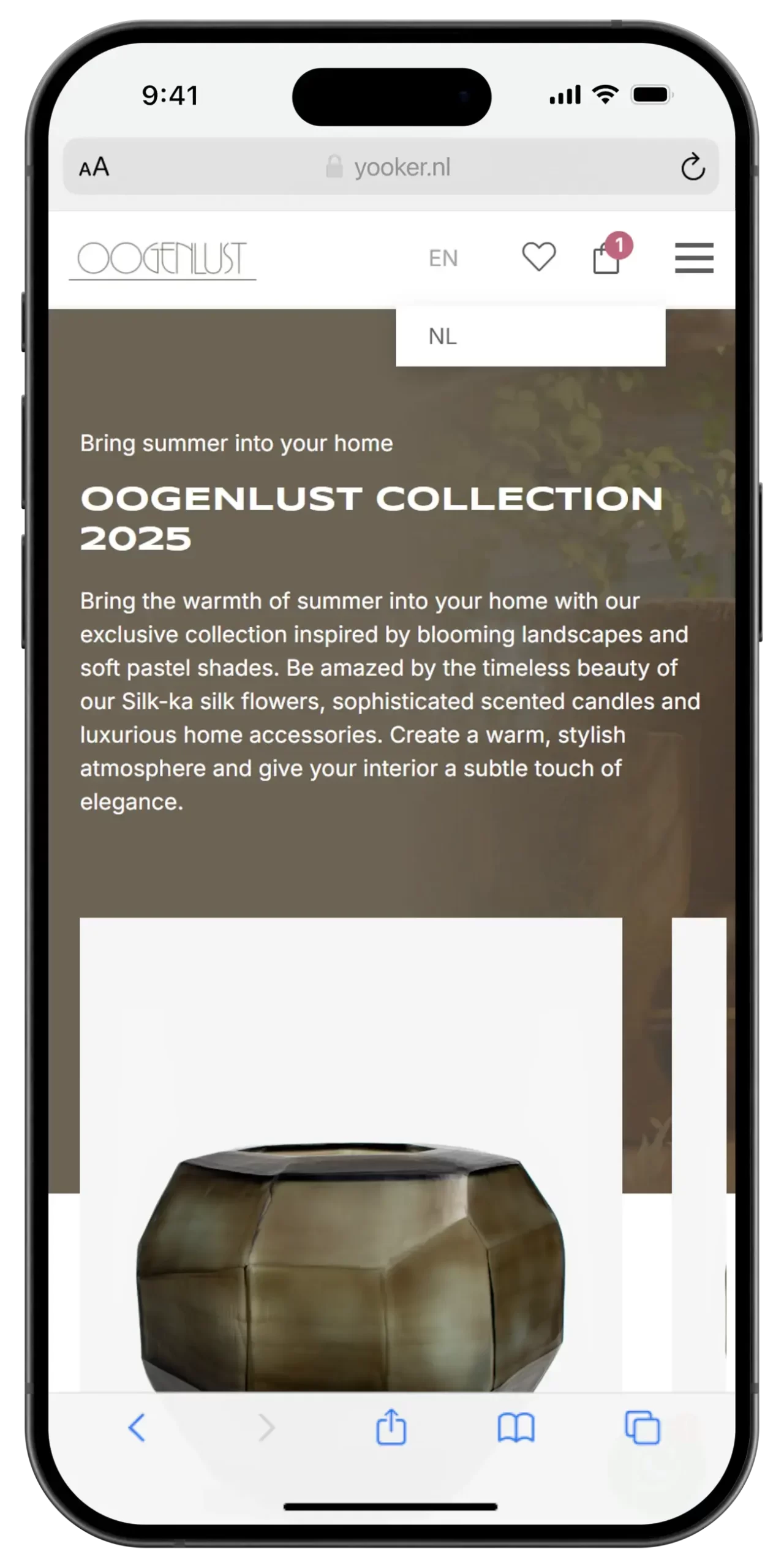 Oogenlust collectie 2025, elegante interieuraccessoires